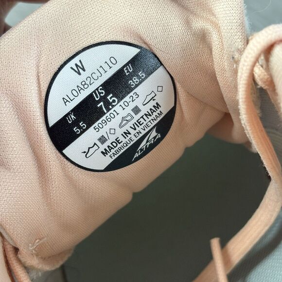 Altra FWD Experience Womens Running Shoes White Peach Sage AL0A82CJ110 Size 7.5 - Picture 14 of 14